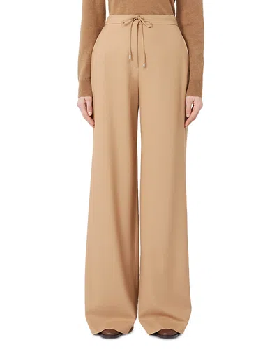 Max Mara Denaro Wide Len Pants In Neutral