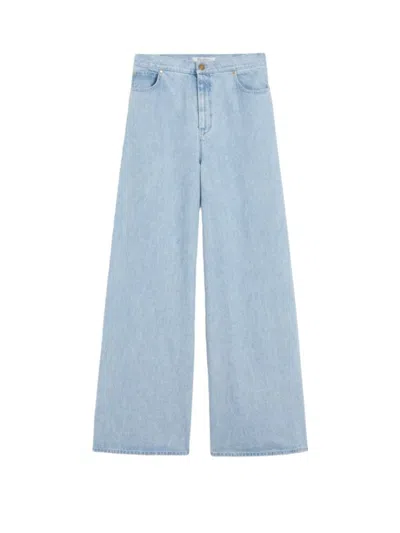 Max Mara Denim Affari Wide-leg Jeans In Blue