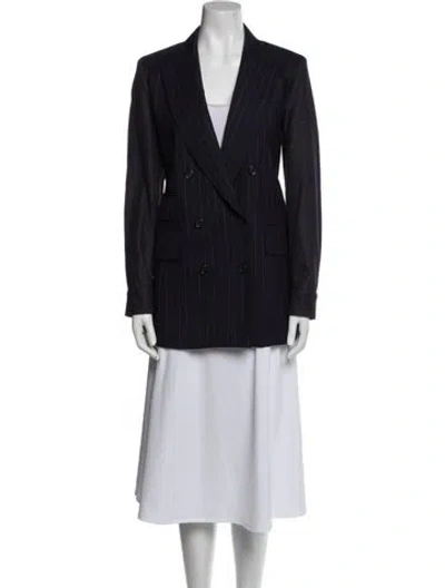 Pre-owned Max Mara Denim Blazer W/ Tags W/ Tags In Blue