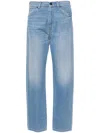 Max Mara Denim Cotton Jeans Trousers In Grey