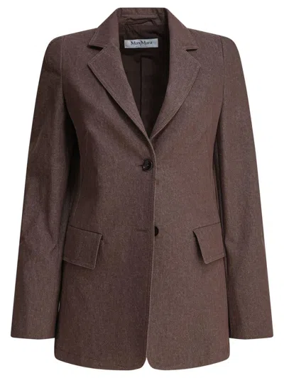 Max Mara Denim-effect Cotton Blazer