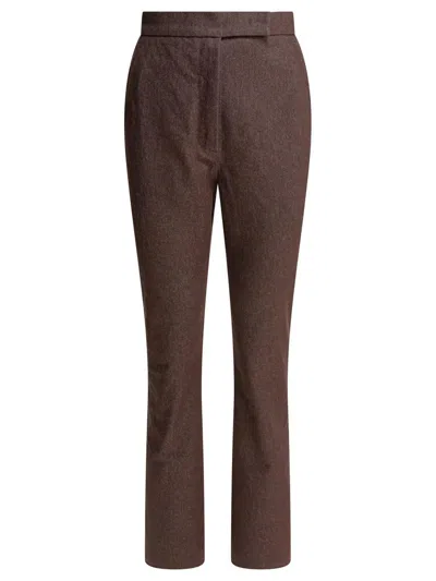 Max Mara Denim-effect Cotton Trousers