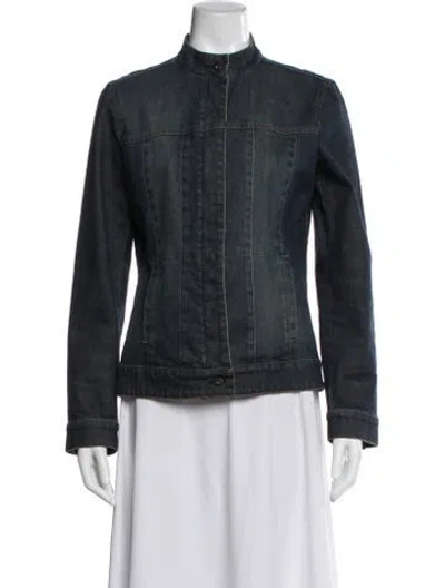 Pre-owned Max Mara Denim Jacket In Black
