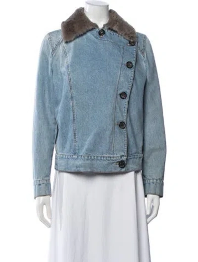 Pre-owned Max Mara Denim Jacket In Blue
