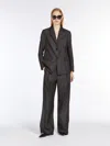 Max Mara Denim-look Cotton Jacket In Black