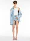 Max Mara Denim Micro Shorts In Midnightblue