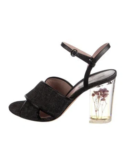 Pre-owned Max Mara Denim Sandals In Blue
