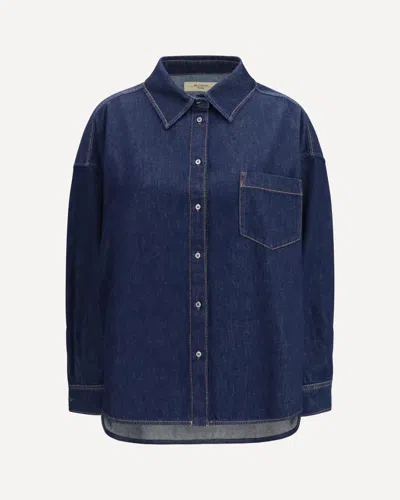 Max Mara Denim Shirt In Blue