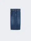 Max Mara Denim Skirt In Blue