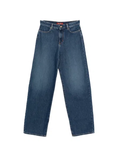 Max Mara Denim Straight-leg Jeans In Blue