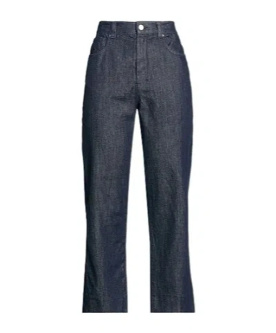 Max Mara Denim Straight-leg Pants In Multi