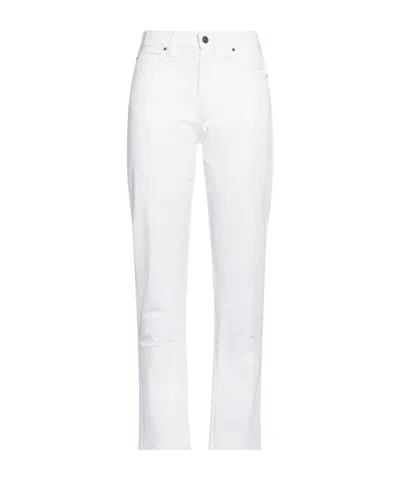 Max Mara Denim Trousers In White