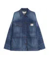 Max Mara Denim Workwear Jacket In Blue
