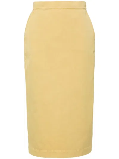 MAX MARA DENVER MIDI TWILL SKIRT