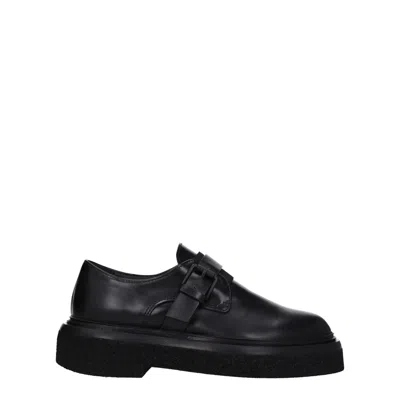 Max Mara Black Monkstrap Loafers