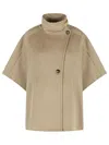Max Mara Derrik Beige Cashmere Cape In Neutral