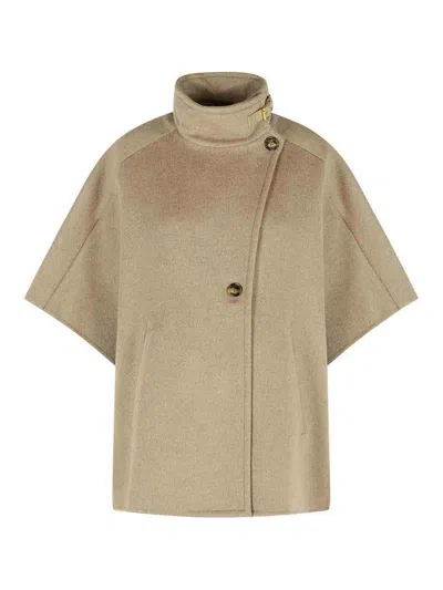 MAX MARA DERRIK BEIGE CASHMERE CAPE