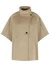 Max Mara Derrik Beige Cashmere Cape In Neutral