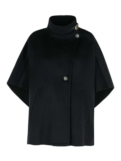 Max Mara Derrik Black Cashmere Cape
