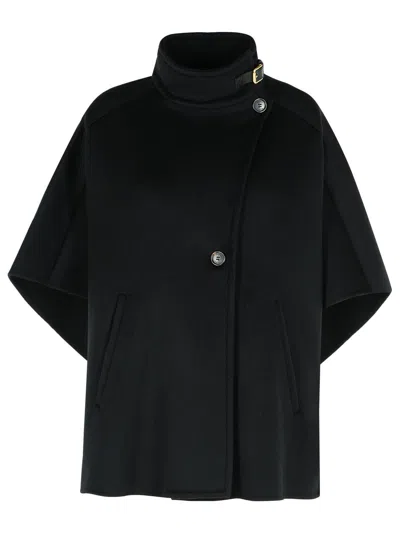 Max Mara 'derrik' Black Cashmere Cape Women