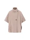 Max Mara Womens Derrik Funnel-neck Cashmere Cape Coat Beige