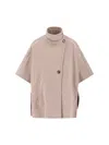 Max Mara Derrik Cashmere Cape In Neutral
