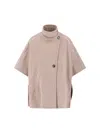 Max Mara Derrik Cashmere Cape In Neutral