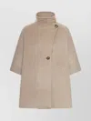 Max Mara Derrik Cashmere Cape Sleeve Jacket In Brown