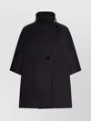 Max Mara Derrik Cashmere Jacket Funnel Neck In Black