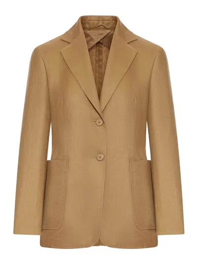 Max Mara Desert Will Jacket In Brown