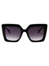 Max Mara Sunglasses In 01b Nero Lucido/fumo Grad
