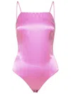 Max Mara Rugiada' Mauve Silk Top In Fucsia