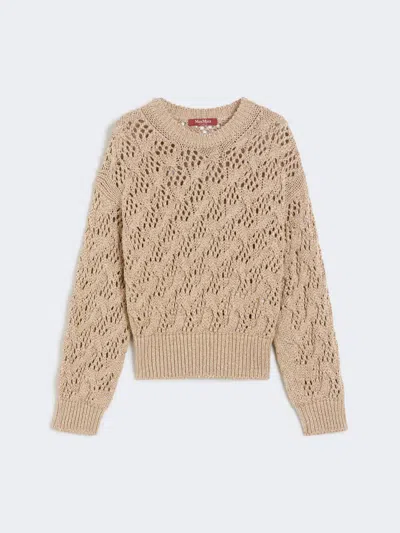 MAX MARA DIAMOND-PATTERNED CORDONNET SWEATER