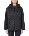 Max Mara Leo Reversible Jacket In Anti-drop Canvas In Black