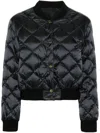 Max Mara Bsoft Tech Reversible Cropped Jacket In Black