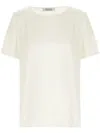 Max Mara Dida Satin T-shirt In 中性色