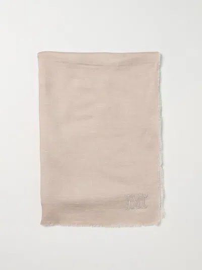 Max Mara Didone Stole In Wool Blend In Pink