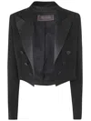 Max Mara Diletta Cropped Tuxedo Jacket Clothing