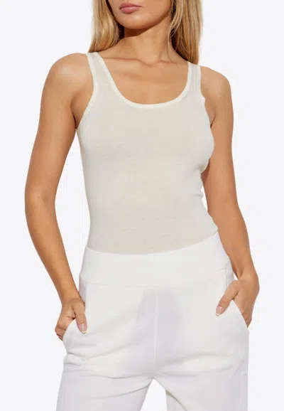 Max Mara Dinda Cashmere Tank Top In White