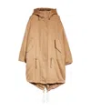 Max Mara Dionea Hooded Parka In Nude