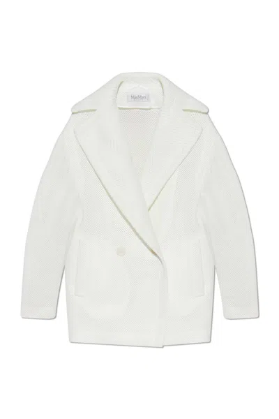 Max Mara Diorama Coat In White