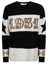 Max Mara Dirce Jersey 1951 Stripes Sweater In Black
