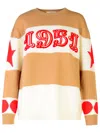 Max Mara Dirce Striped Wool And Cashmere Sweater In Brown