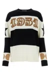 Max Mara Wool And Cashmere Sweater With Flocked 1951 Motif