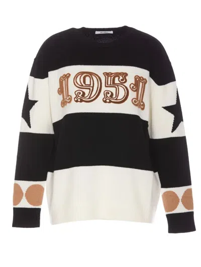 Max Mara Multicolor Dirce Oversized Wool Jumper