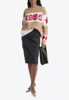 Max Mara Dirce Striped Wool And Cashmere Sweater In Camel