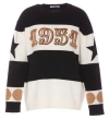 Max Mara Wool And Cashmere Sweater With Flocked 1951 Motif