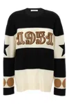 Max Mara Wool And Cashmere Sweater With Flocked 1951 Motif