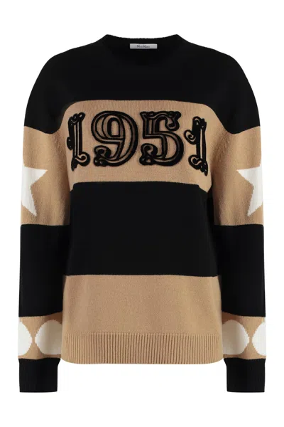 Max Mara Dirce Wool And Cashmere Sweater In Black