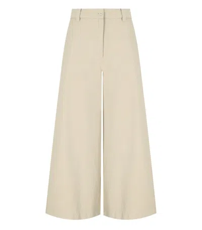 MAX MARA DISCO SABBIA WIDE LEG JEANS